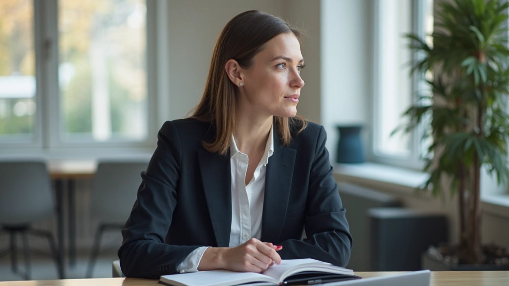 Persoon die reflecteert en zichzelf bevraagt